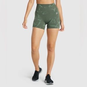 Gymshark Adapt Camo Biker Short in Green